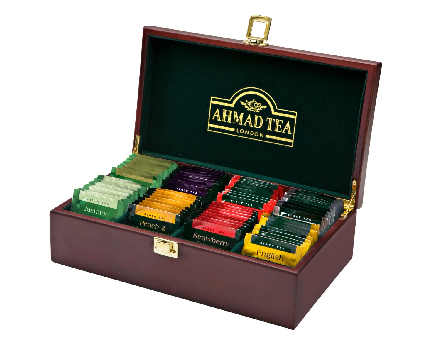 Ahmad Tea Tea Keeper Exlusive Quality dřevěná kazeta 80x2 g Ahmad Tea