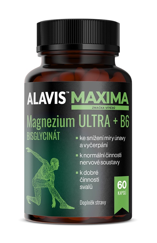 Alavis Maxima Magnezium Ultra+B6 60 kapslí Alavis