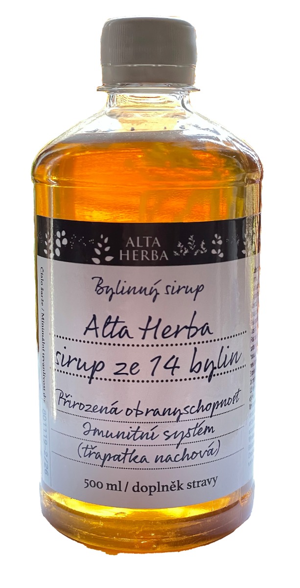 AltaHerba Bylinný sirup ze 14 bylin 500 ml AltaHerba