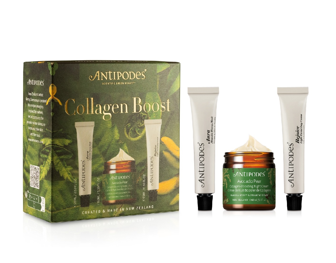 Antipodes Collagen Boost dárkové balení Antipodes