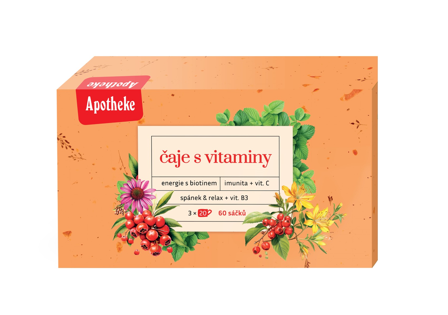 Apotheke Čaje s vitamíny 60 sáčků Apotheke