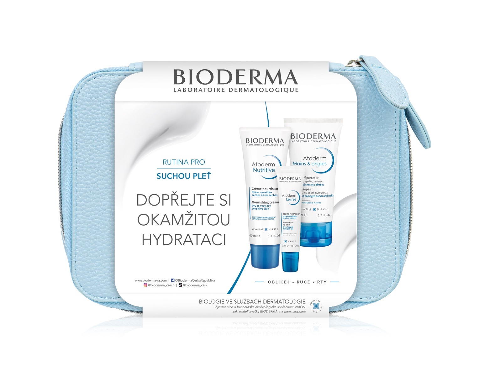 BIODERMA Atoderm Sada na suchou pleť dárkový balíček 3 ks BIODERMA