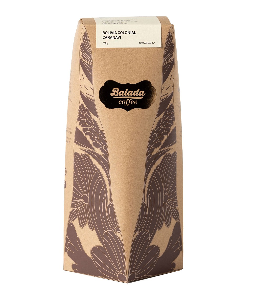 Balada Coffee Bolivia 100% Arabica zrnková káva 250 g Balada Coffee