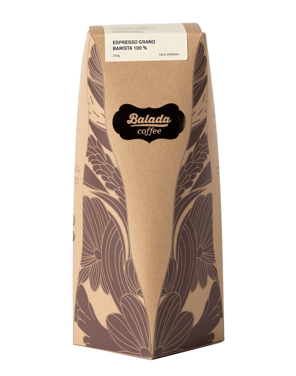 Balada Coffee Espresso Grand 100% Arabica zrnková káva 250 g Balada Coffee