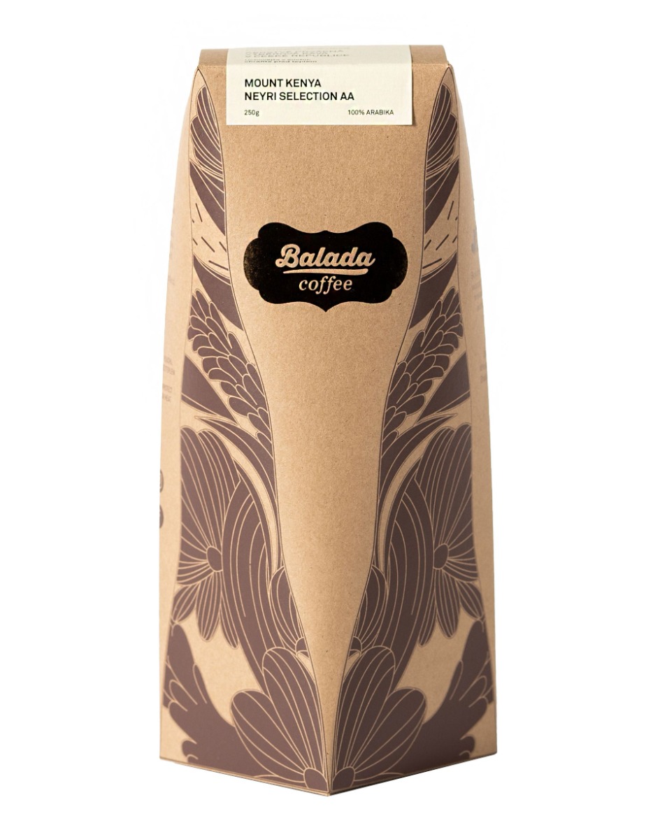 Balada Coffee Mount Kenya 100% Arabica zrnková káva 250 g Balada Coffee