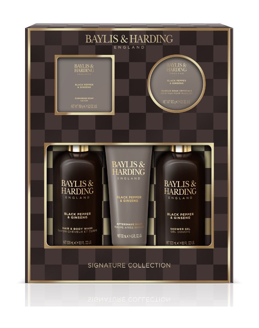 Baylis & Harding Pánská sada péče o tělo Černý pepř & Ženšen 5 ks Baylis & Harding