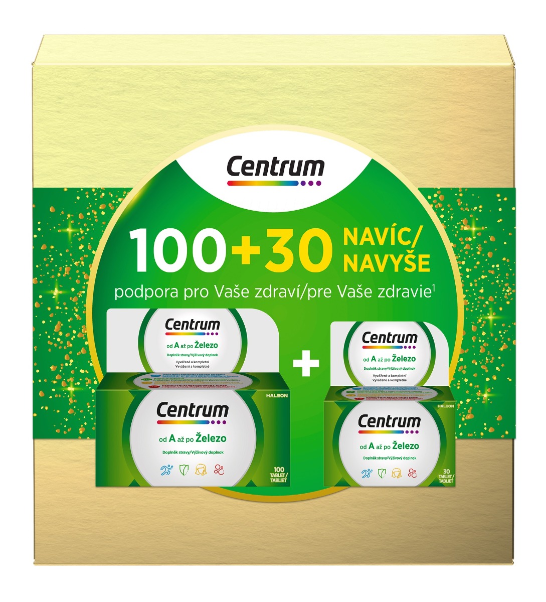 Centrum multivitamín AZ dárkové balení 100+30 tablet Centrum