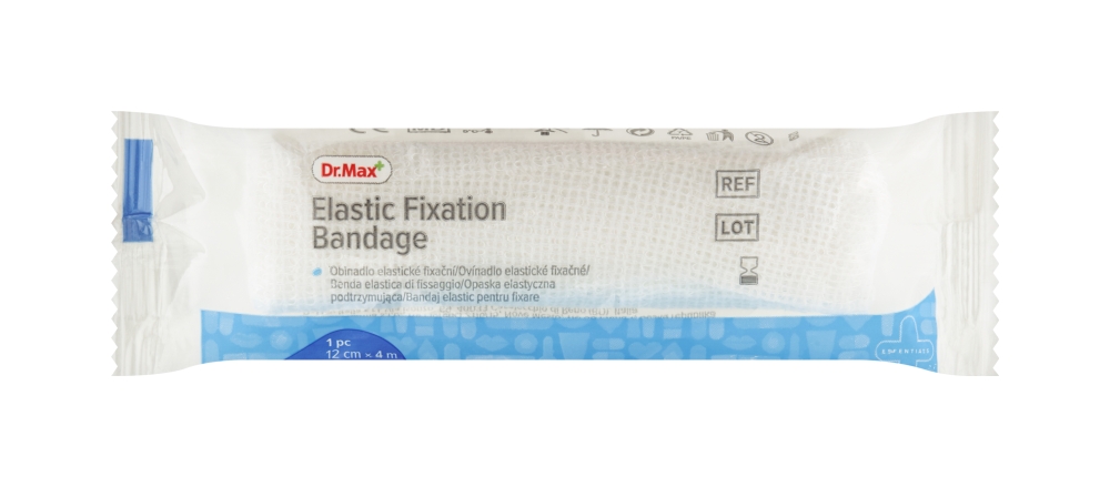 Dr. Max Elastic Fixation Bandage 12 cm x 4 m 1 ks Dr. Max