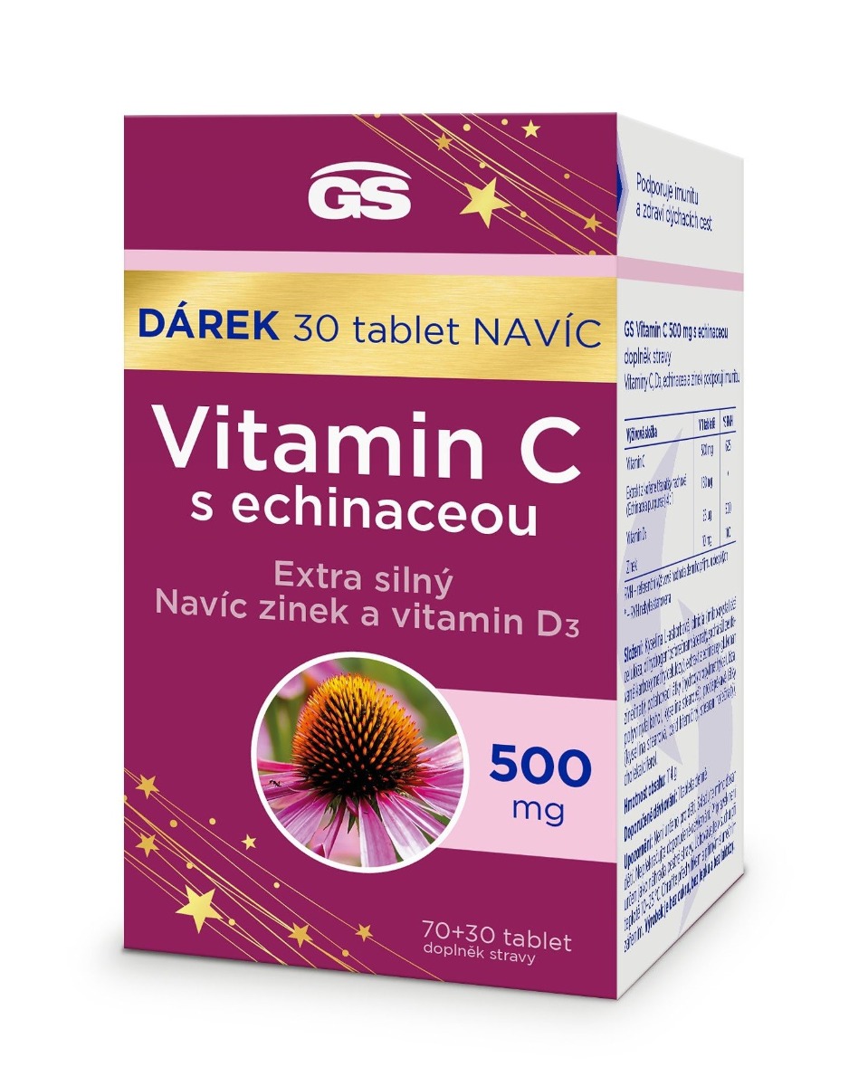 GS Vitamin C 500 mg s echinaceou 70+30 tablet GS