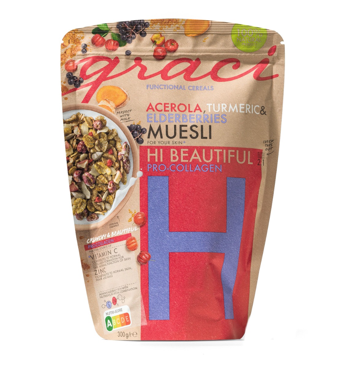 Graci Funkční muesli HI BEAUTIFUL 300 g Graci