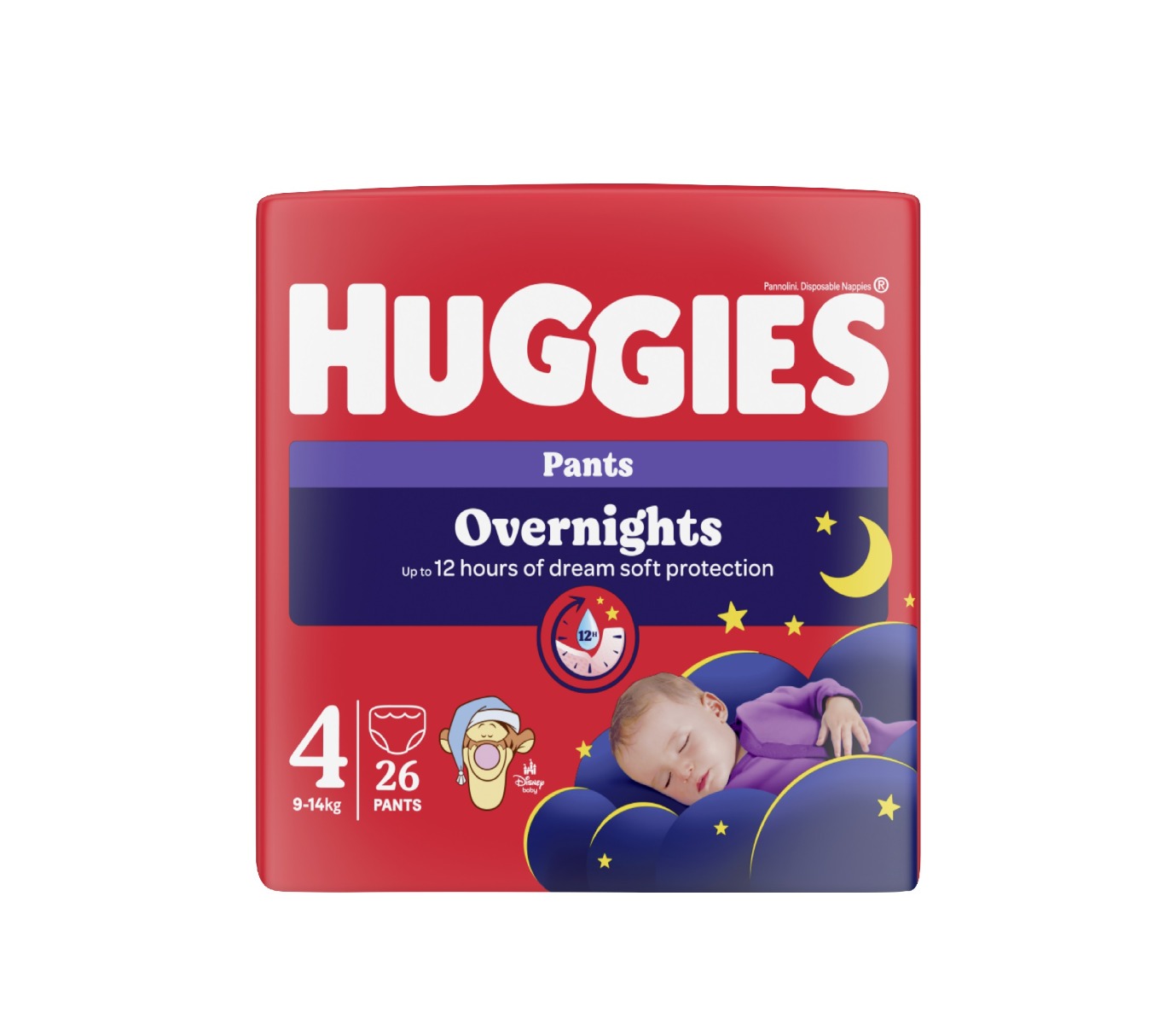 Huggies Overnights Pants 4 9-14 kg dětské pleny 26 ks Huggies