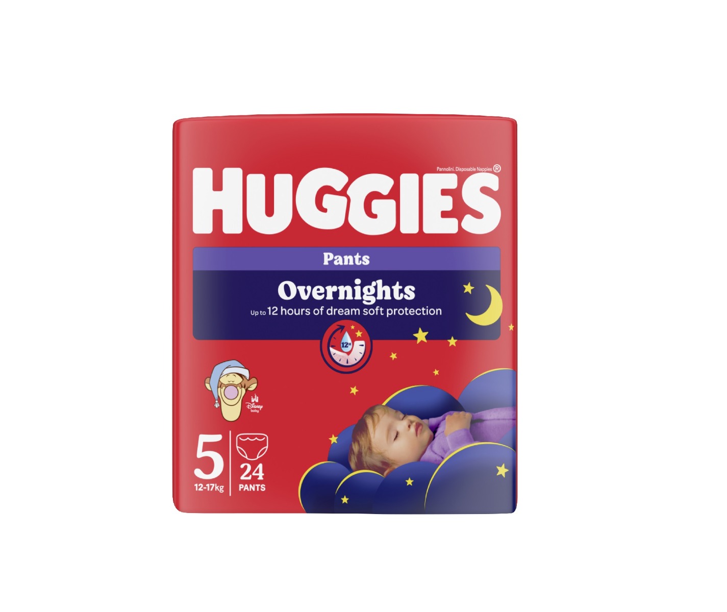 Huggies Overnights Pants 5 12-17 kg dětské pleny 24 ks Huggies