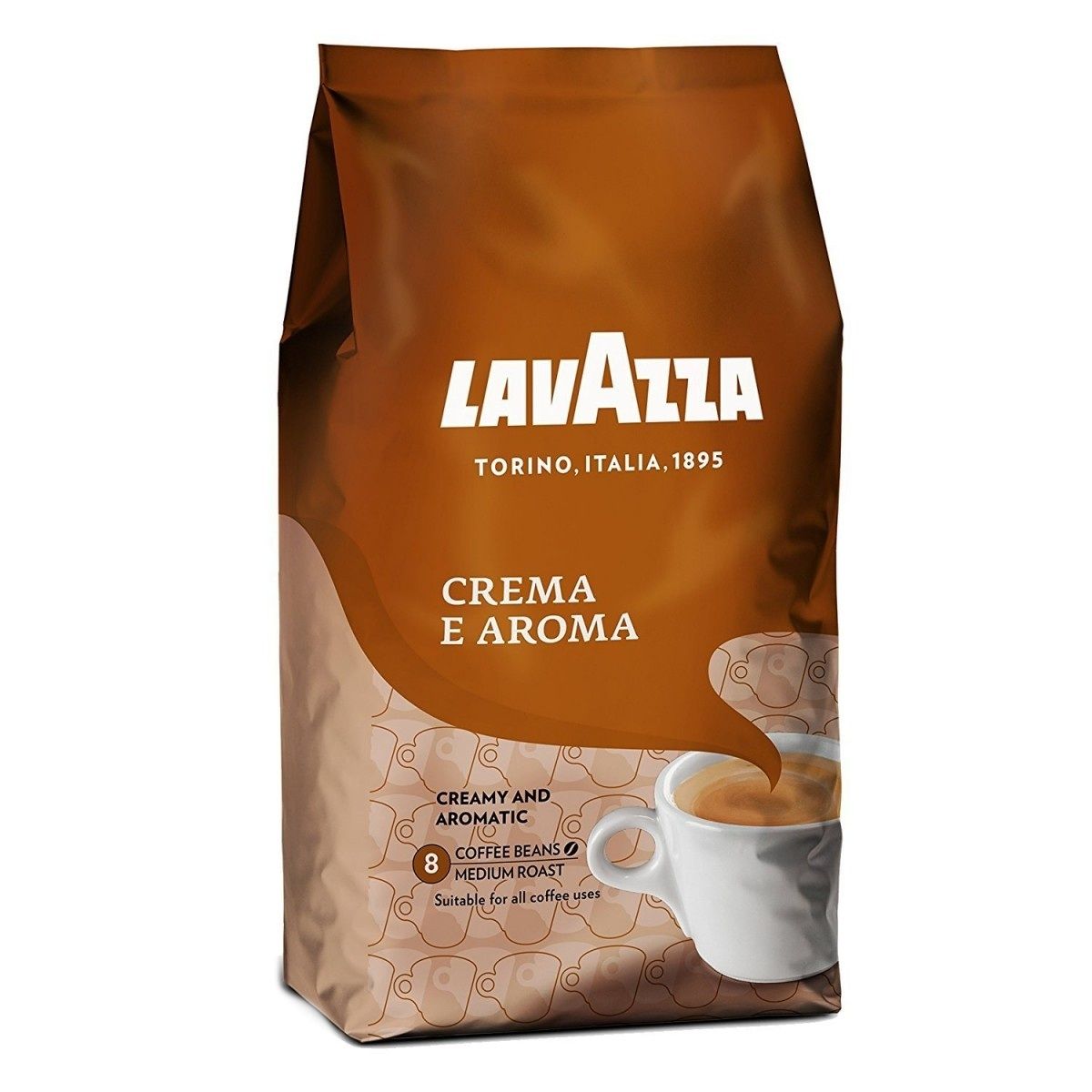 Lavazza Crema E Aroma 50% Arabica 50% Robusta zrnková káva 1000 g Lavazza