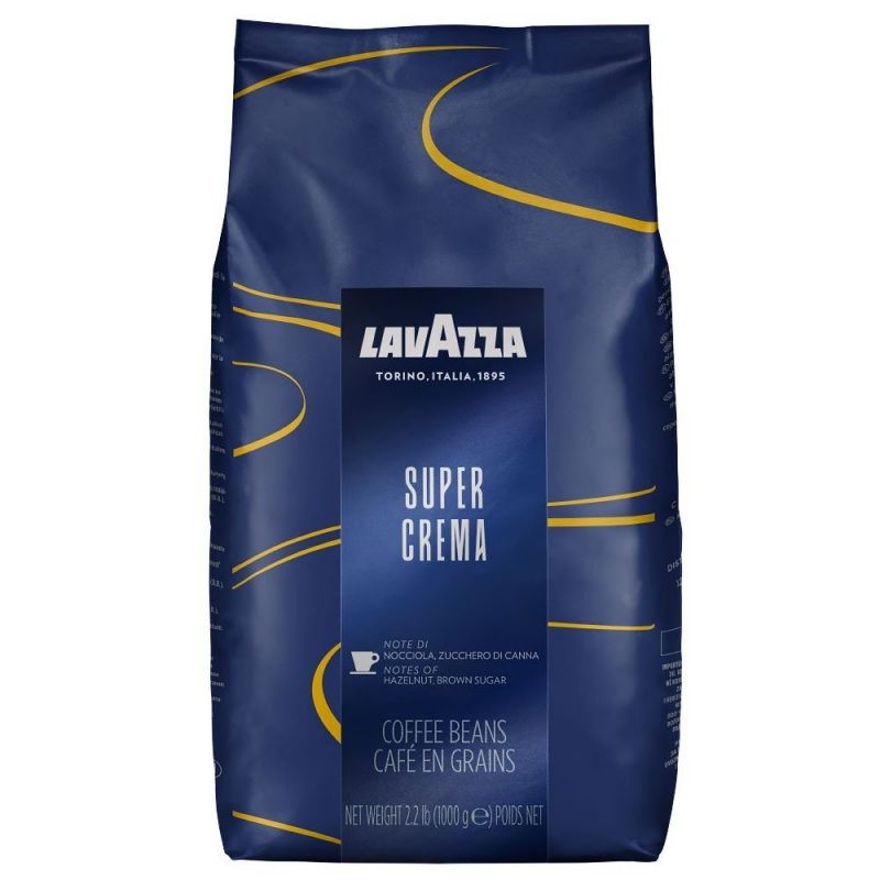 Lavazza Super Crema 60% Arabica 40% Robusta zrnková káva 1000 g Lavazza