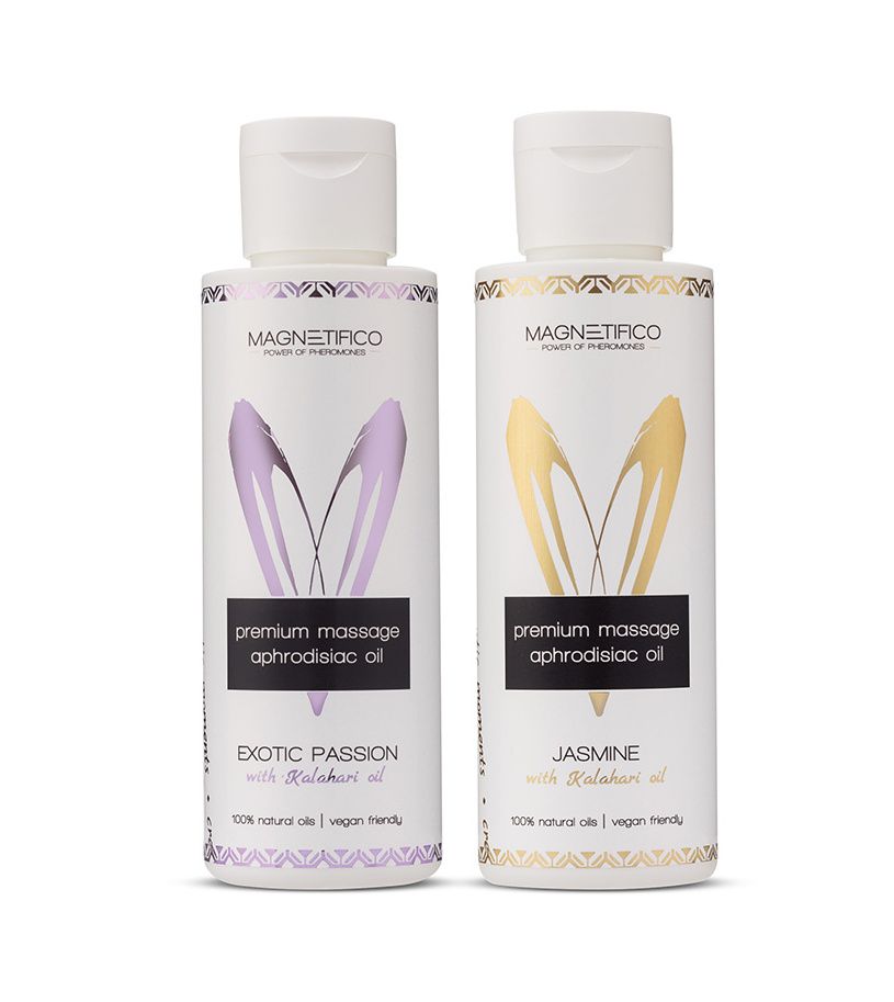 MAGNETIFICO Masážní olej Exotic passion + Jasmine 2x100 ml MAGNETIFICO