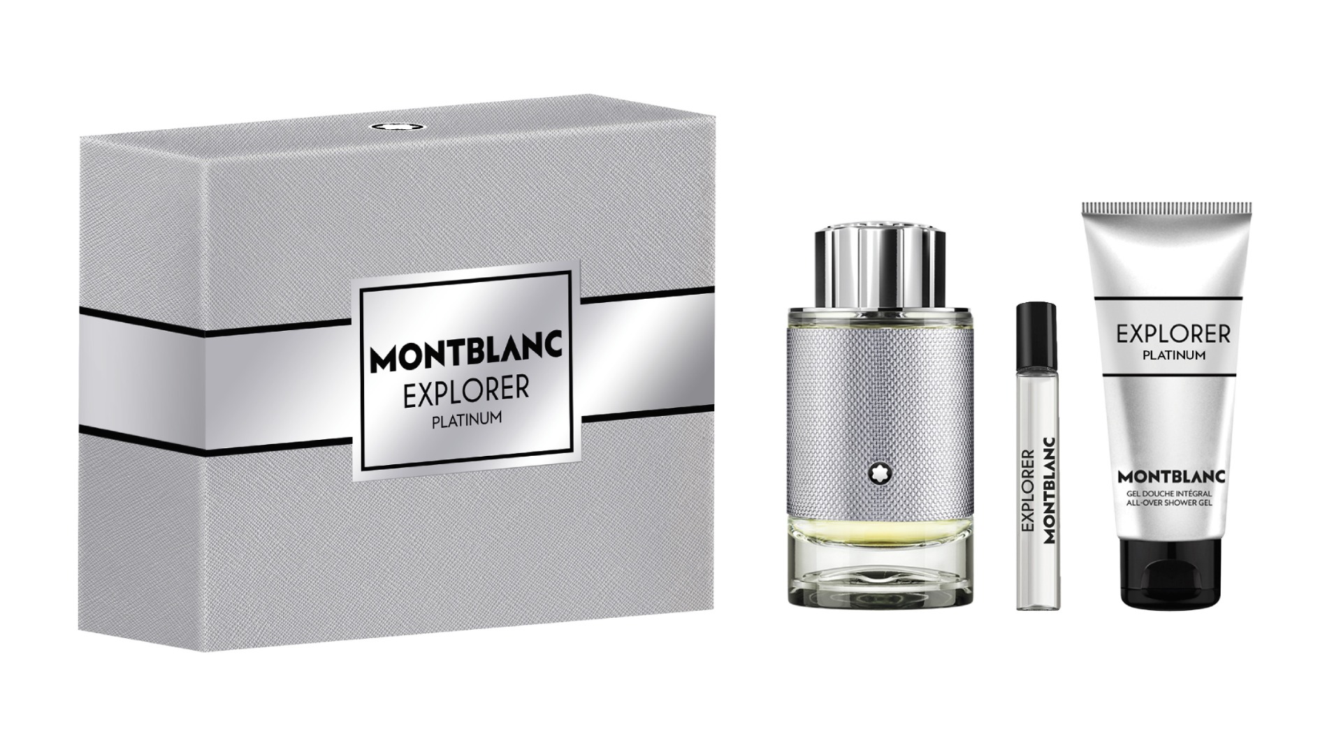 MONTBLANC EXPLORER Platinum dárkový set pro muže 3 ks MONTBLANC