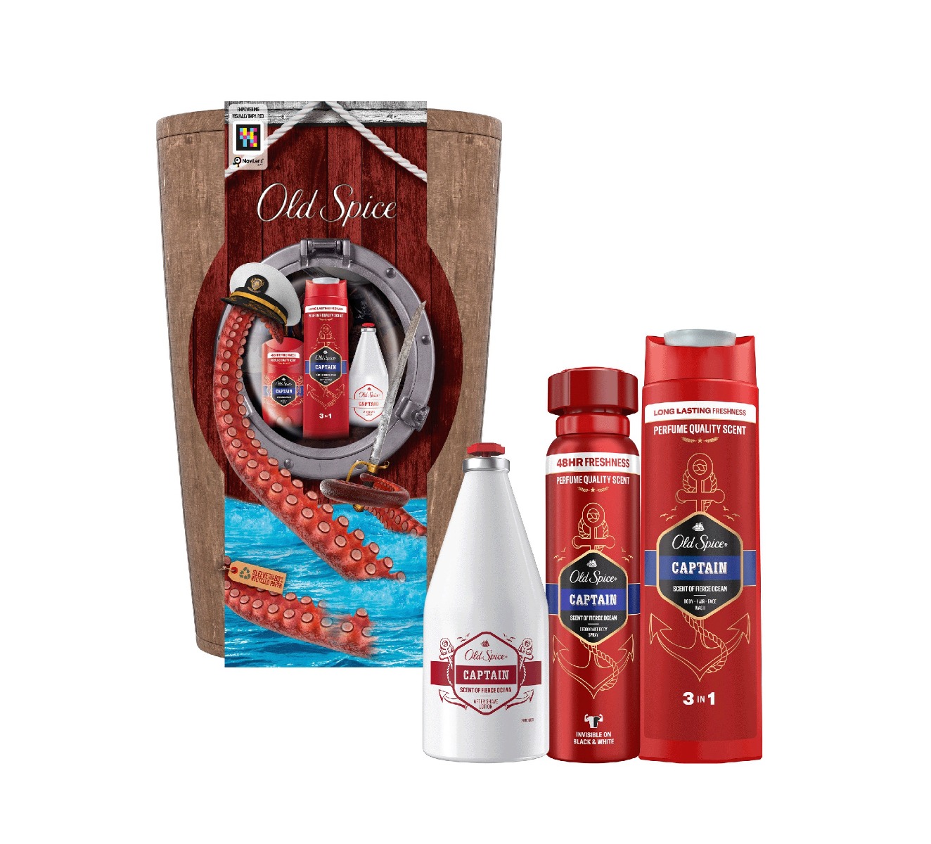 Old Spice Captain Barrel dárková sada se sprchovým gelem Old Spice