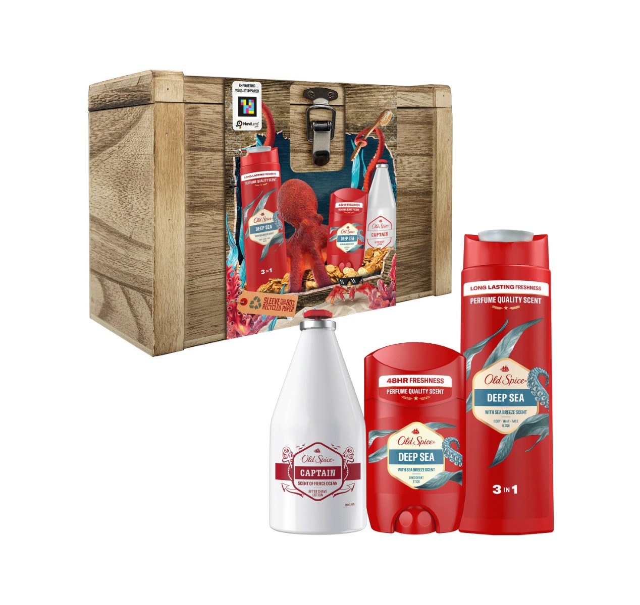 Old Spice Deep Sea & Captain dárková sada se sprchovým gelem Old Spice