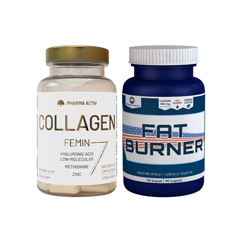 Pharma Activ Collagen Femin + Fat Burner 90 tobolek + 90 kapslí Pharma Activ