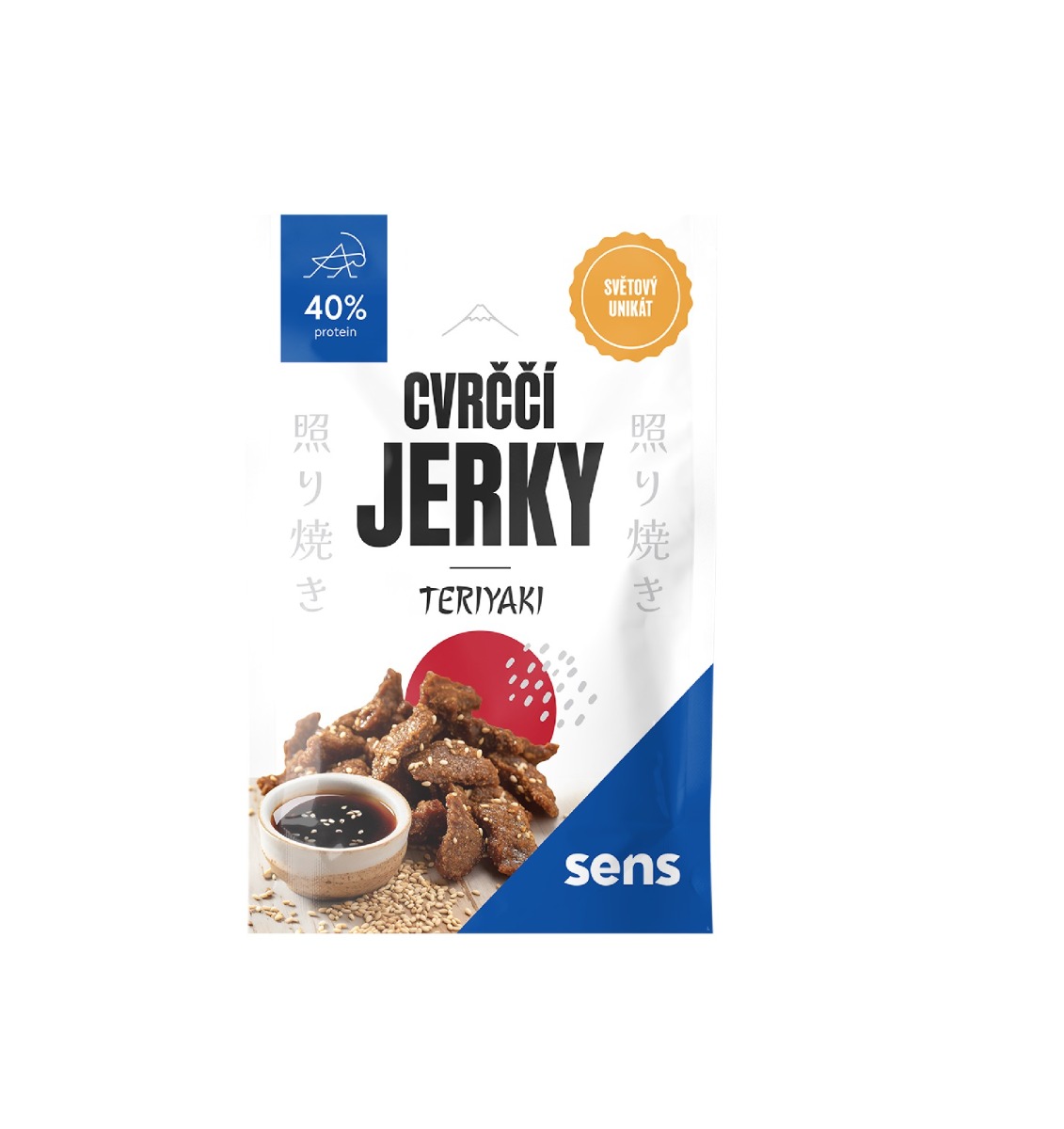 SENS Cvrččí Jerky 40% protein Teriyaki 25 g SENS