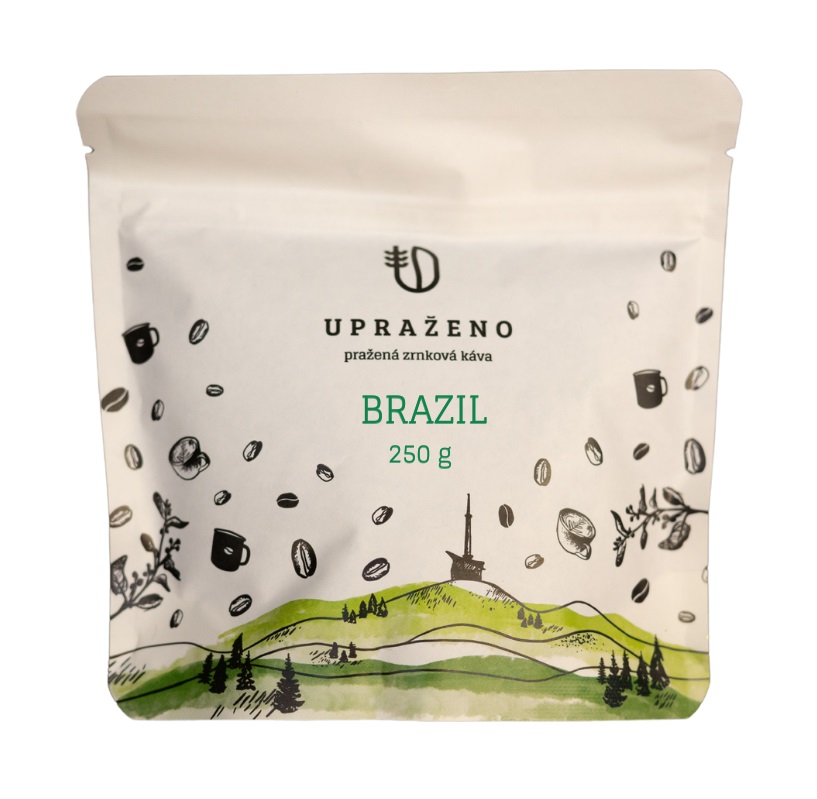 Upraženo Brazil pražená zrnková káva 250 g Upraženo