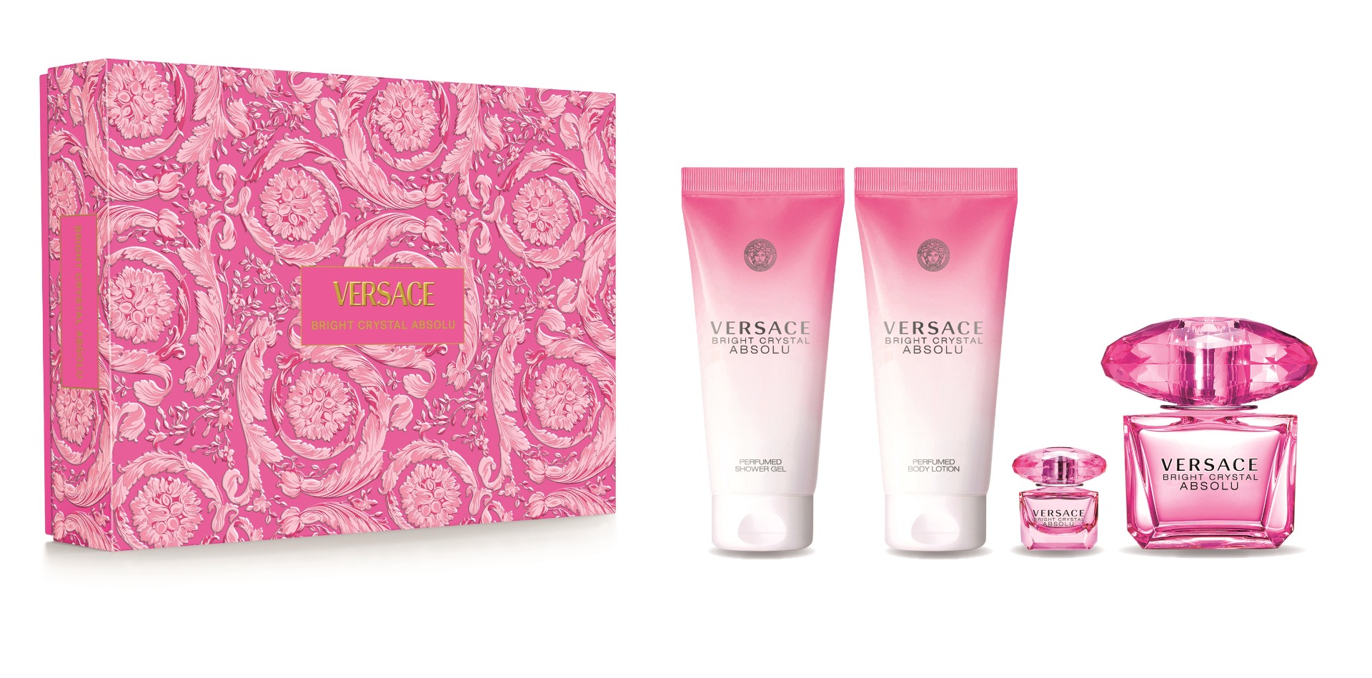 Versace Bright Crystal Absolu dárkový set pro ženy 4 ks Versace