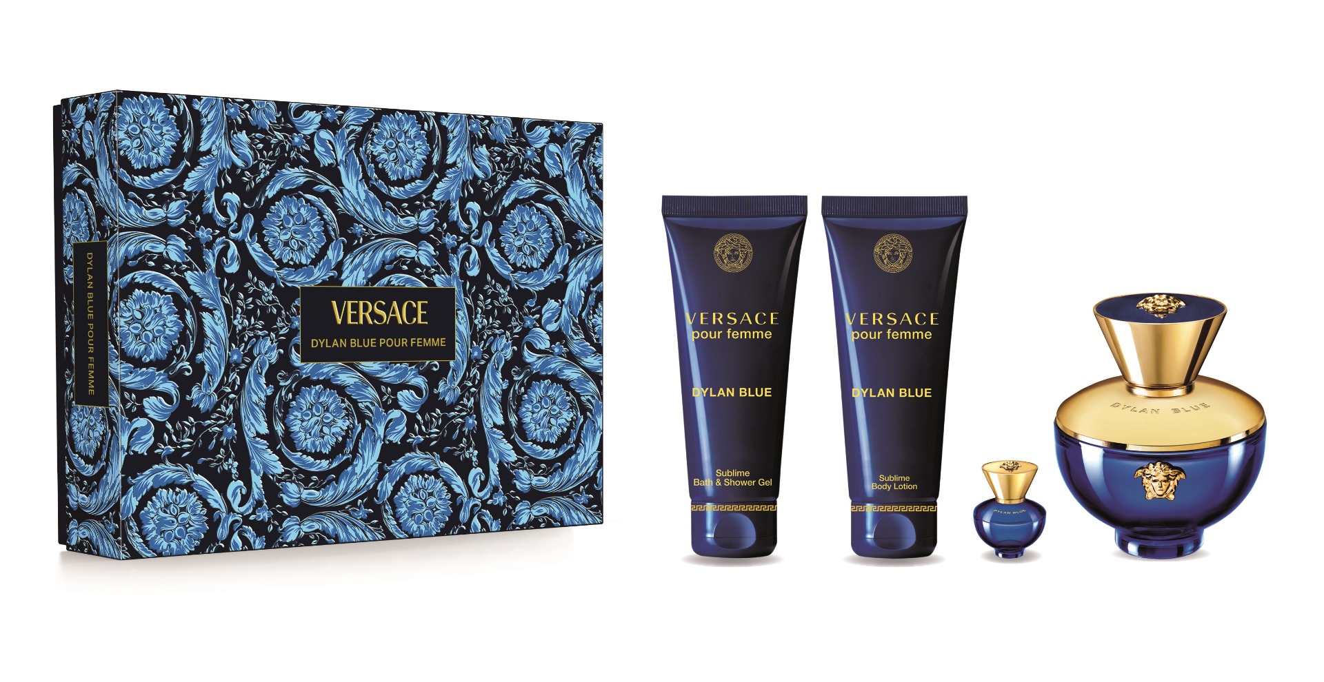 Versace Dylan Blue dárkový set pro ženy 4 ks Versace