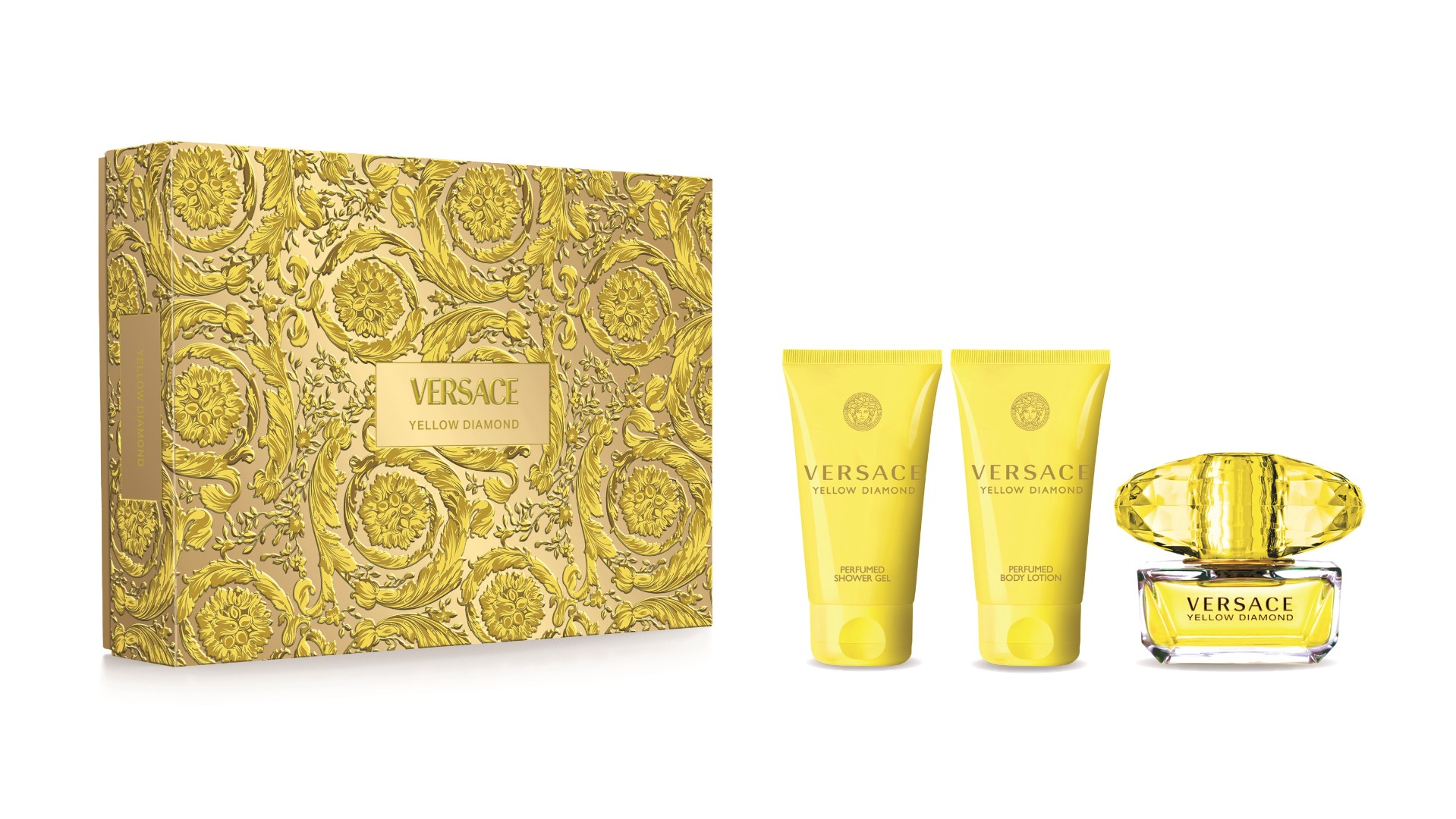 Versace Yellow Diamond dárkový set pro ženy 3 ks Versace