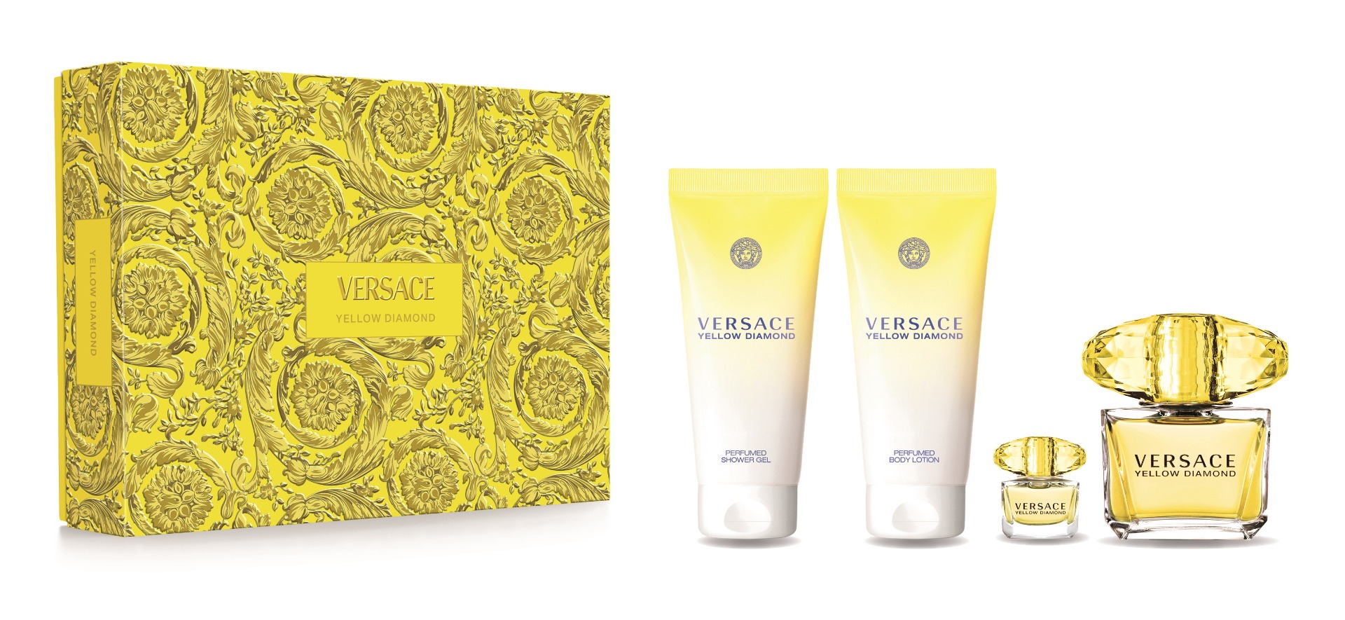 Versace Yellow Diamond dárkový set pro ženy 4 ks Versace