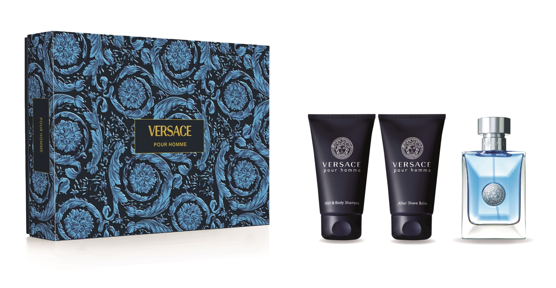 Versace pour Homme dárkový set pro muže 3 ks Versace