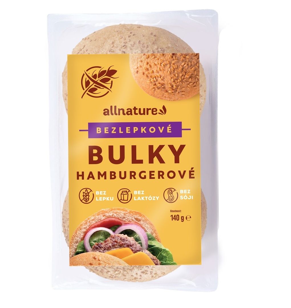 Allnature Bezlepkové hamburgerové bulky 140 g Allnature