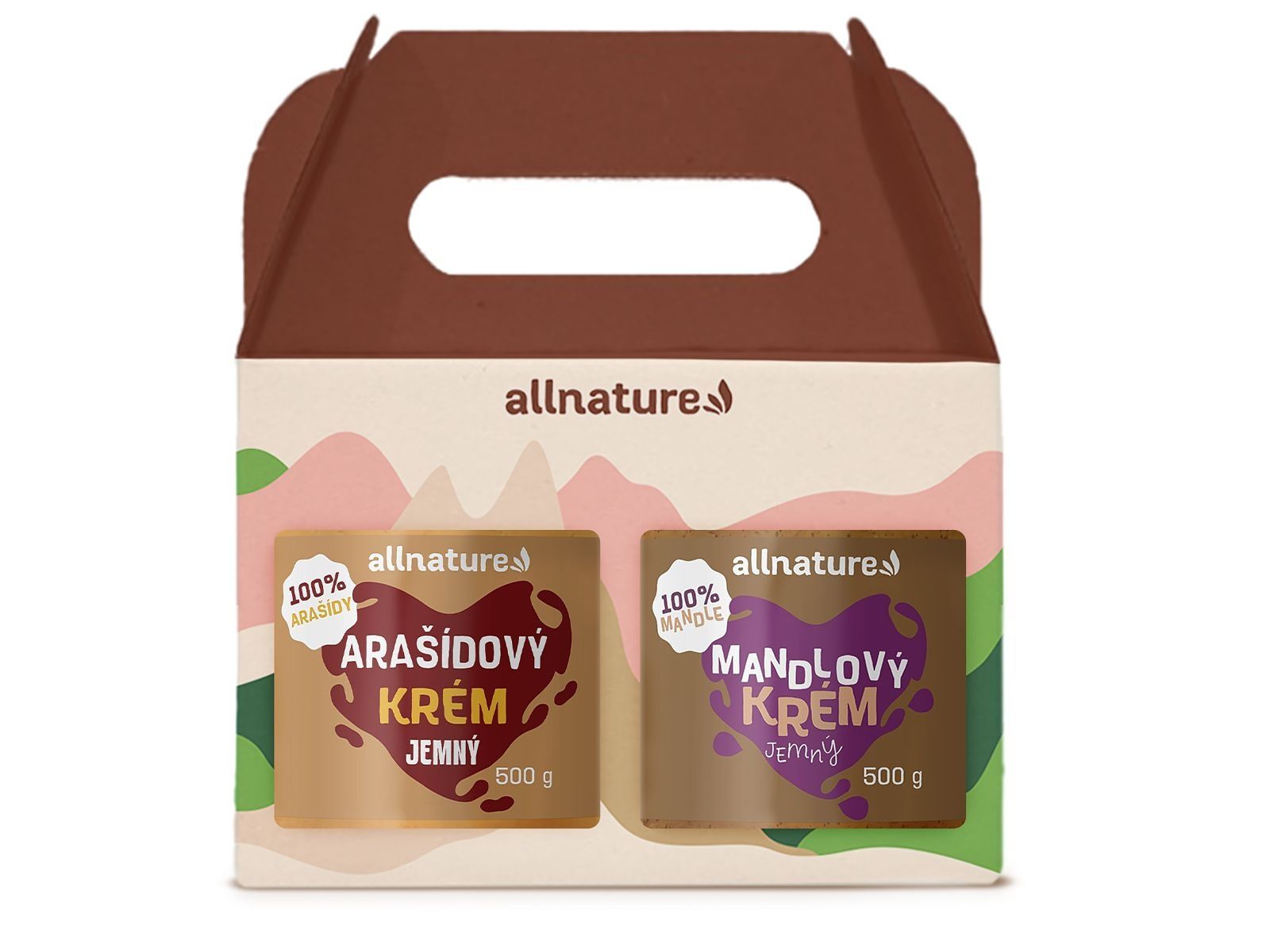 Allnature Oříškové krémy dárková sada 4x500 g Allnature