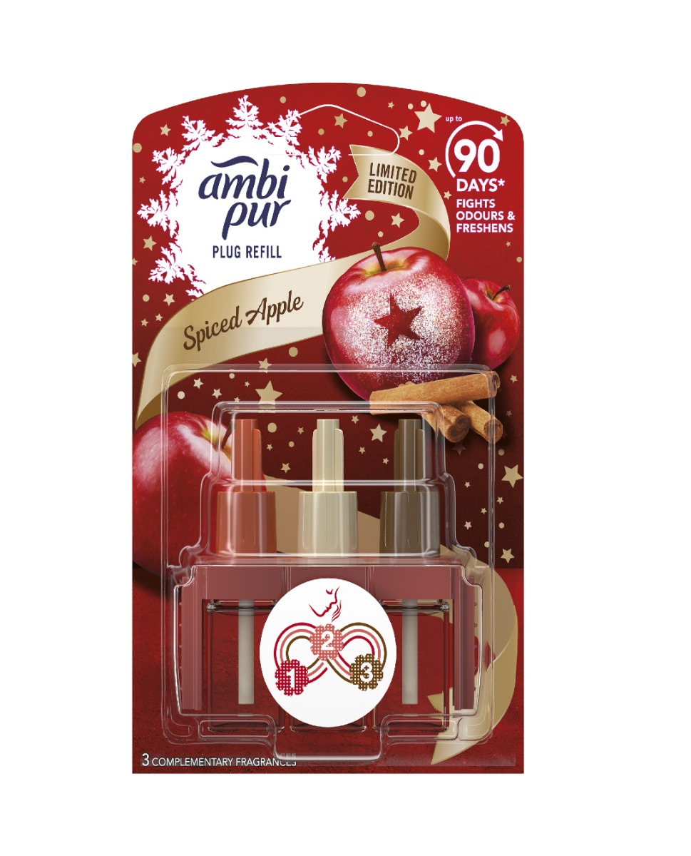 Ambi Pur 3 Volution Spiced Apple elektrický osvěžovač vzduchu - náplň 20 ml Ambi Pur