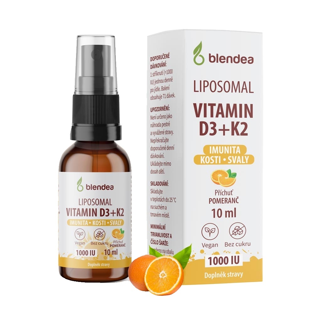 Blendea Lipozomální vitamin D3 + K2 10 ml Blendea