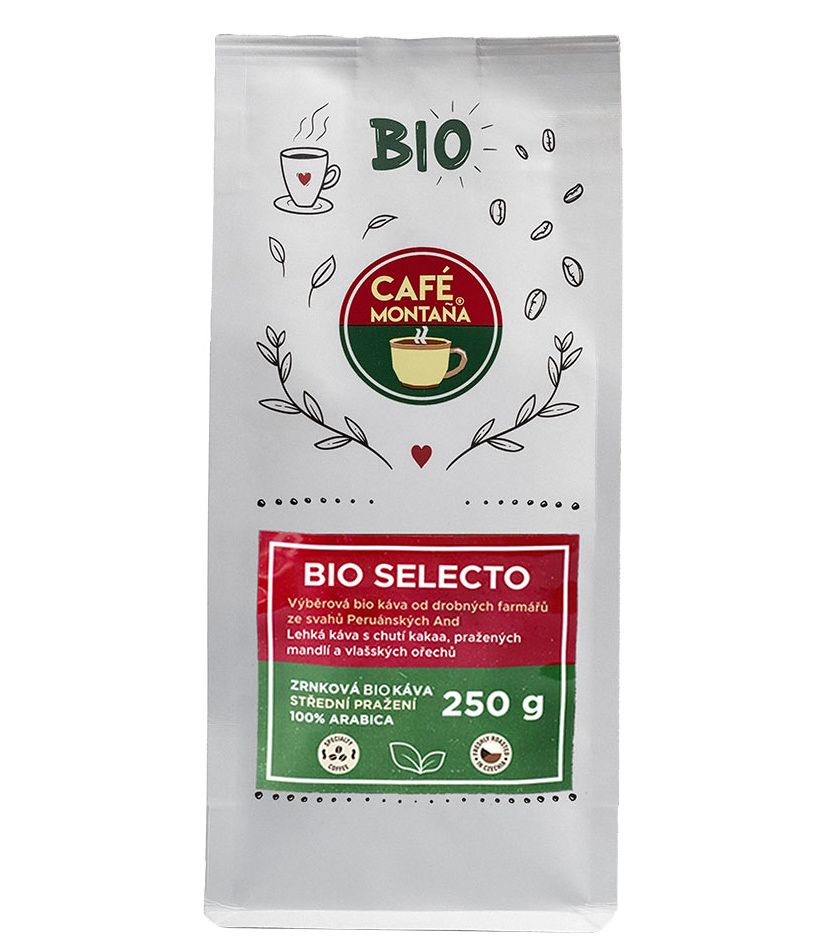 Café Montana Bio Selecto zrnková káva 250 g Café Montana