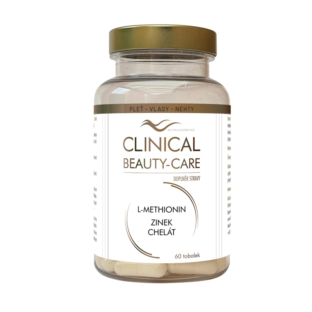 Clinical Beauty-Care L-Methionin + Zinek chelát 60 tobolek Clinical