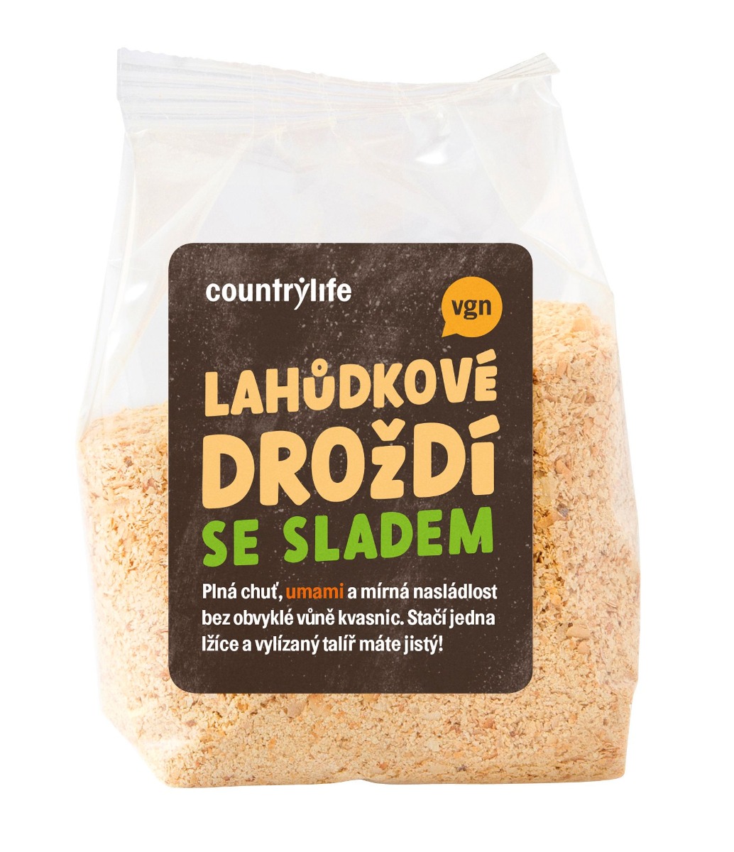 Country Life Droždí lahůdkové se sladem 150 g Country Life