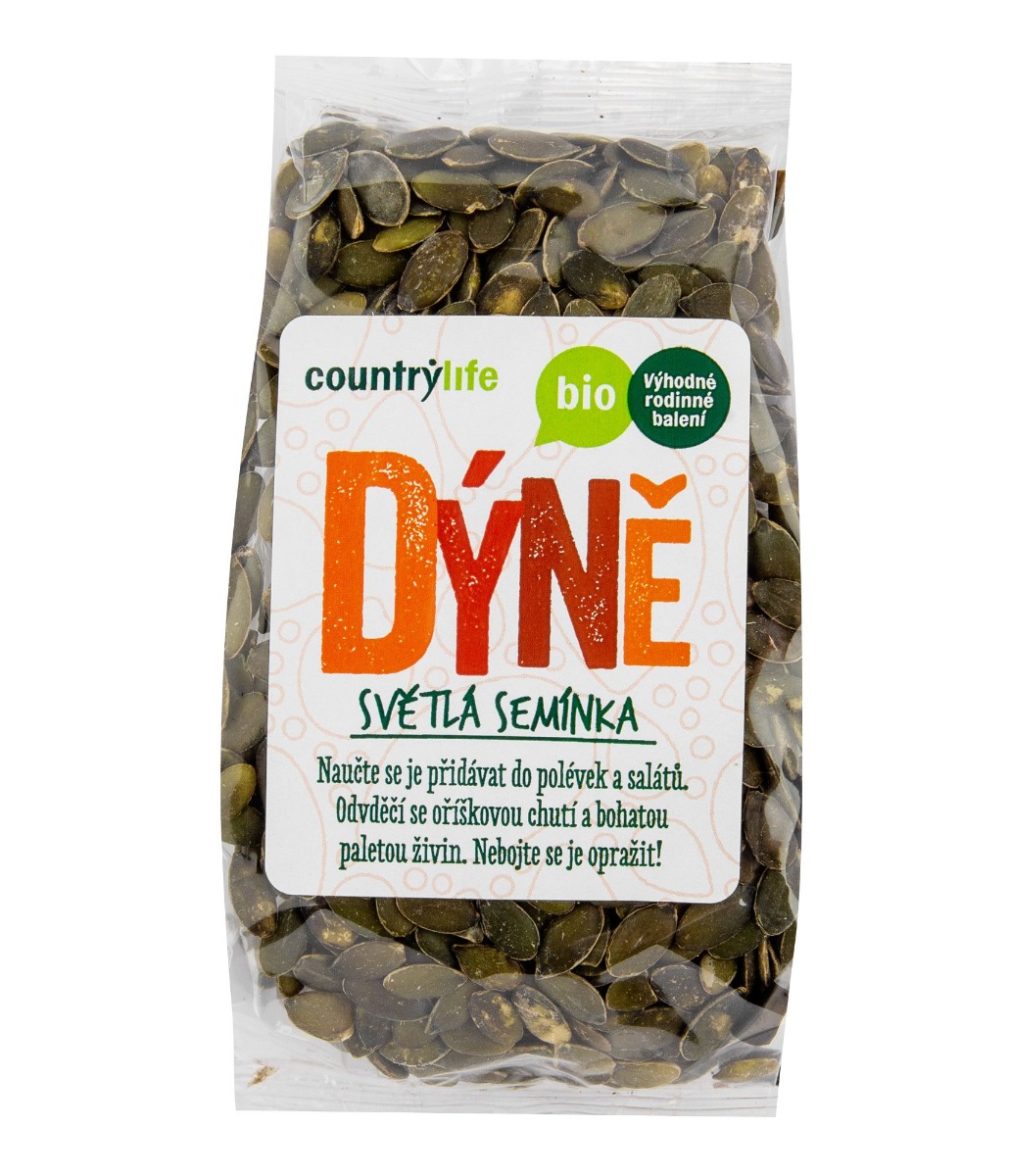 Country Life Dýňová semínka světlá BIO 250 g Country Life