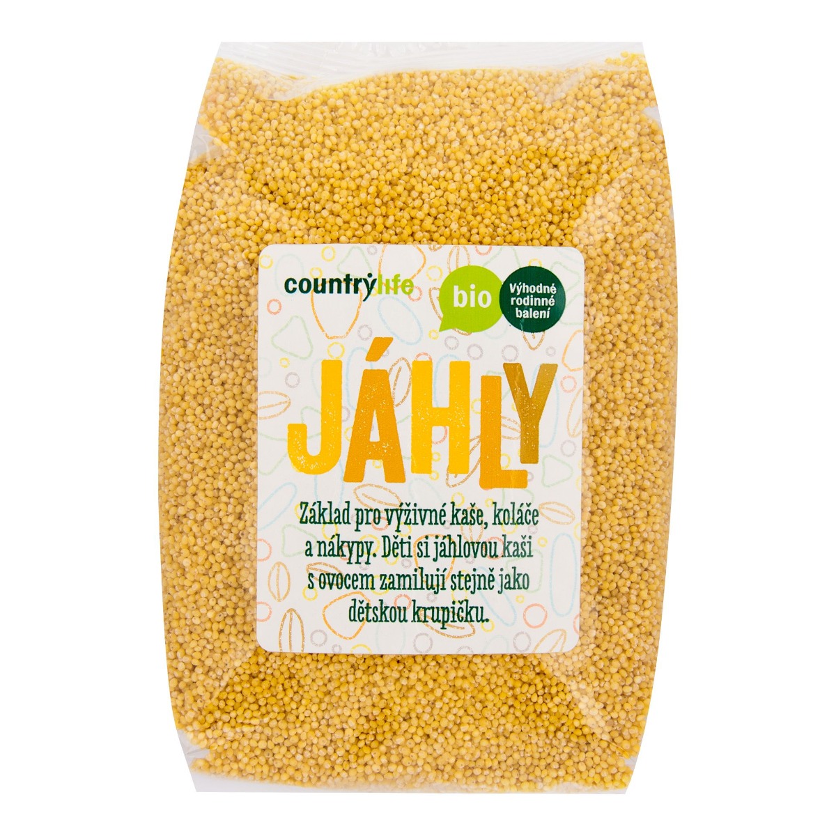 Country Life Jáhly BIO 1 kg Country Life