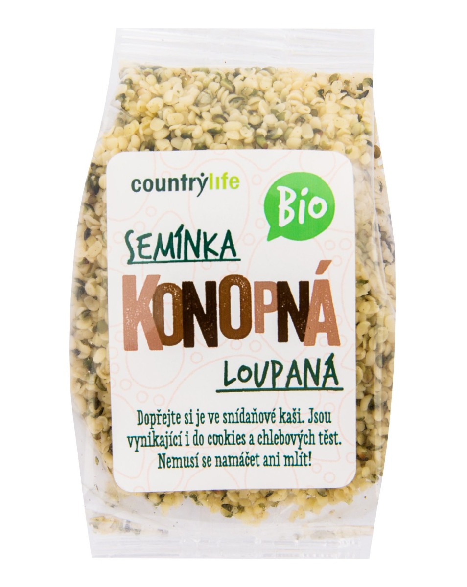 Country Life Konopná semínka loupaná BIO 100 g Country Life