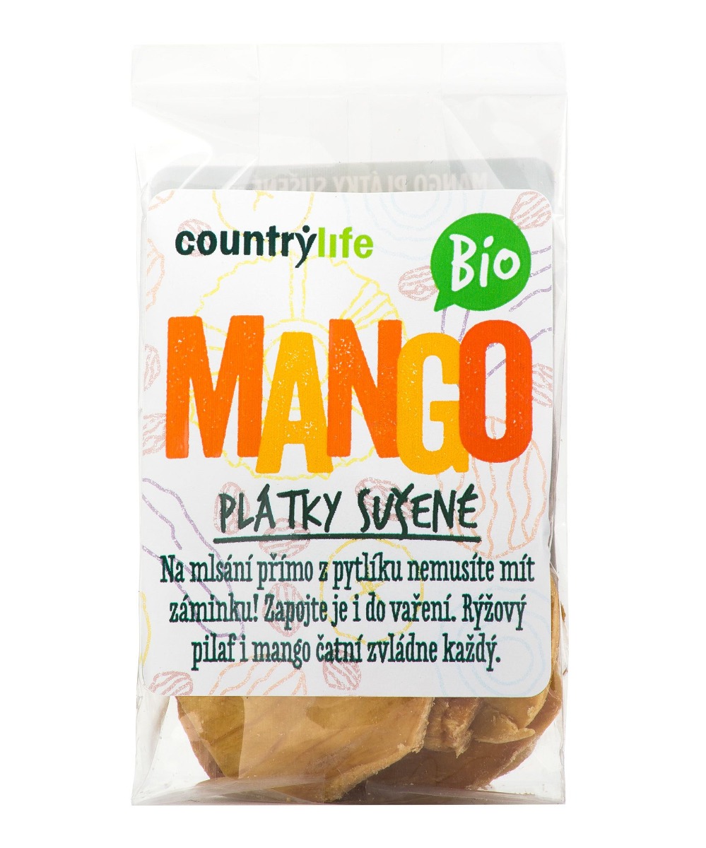 Country Life Mango plátky sušené BIO 80 g Country Life