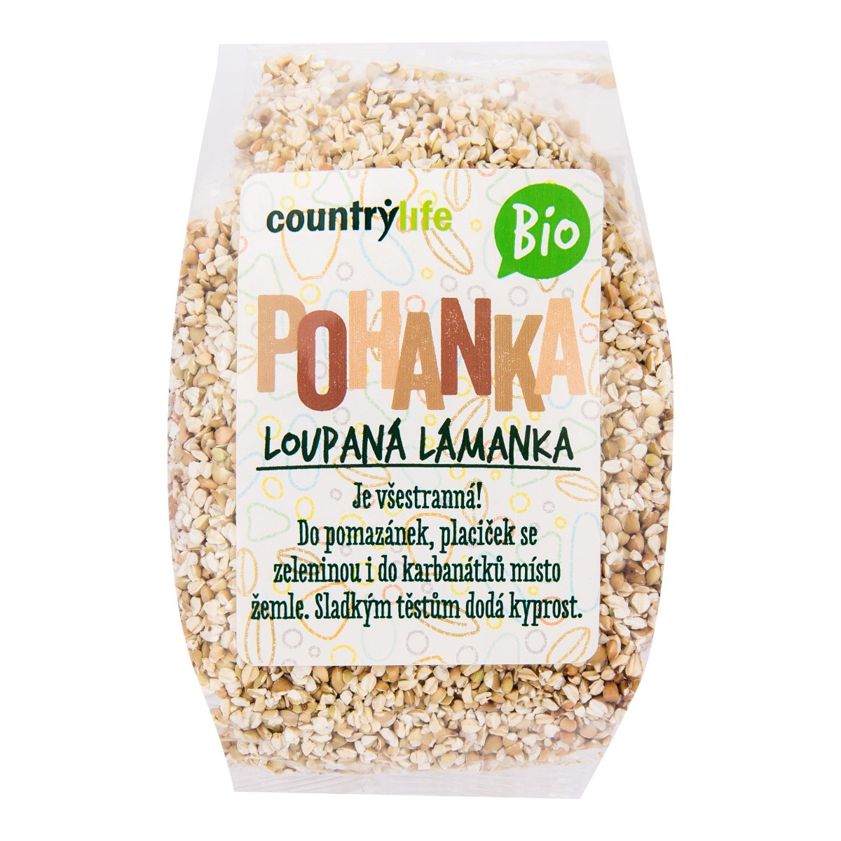 Country Life Pohanka loupaná lámanka BIO 400 g Country Life