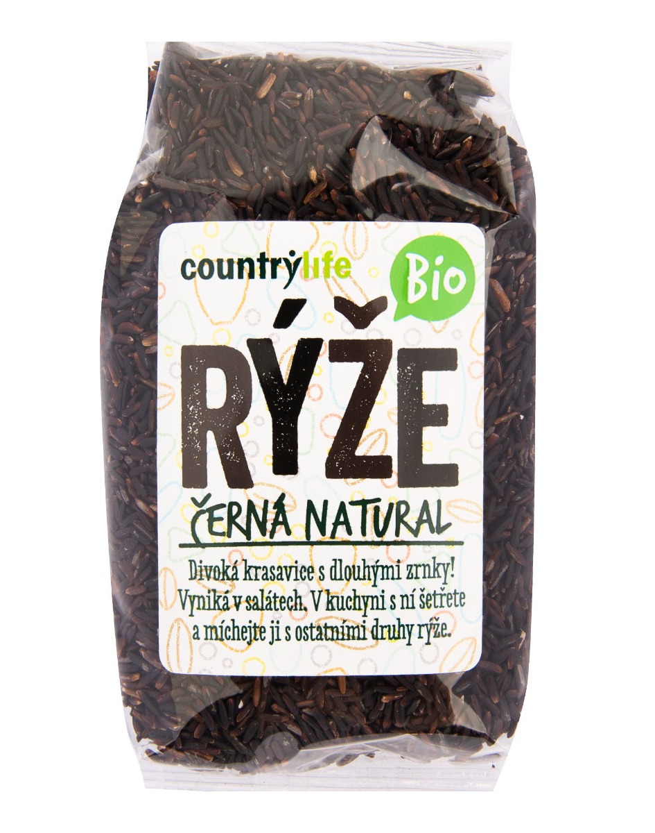 Country Life Rýže černá natural BIO 500 g Country Life