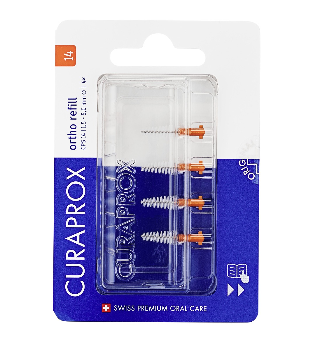 Curaprox CPS 14 ortho refill mezizubní kartáček 4 ks Curaprox