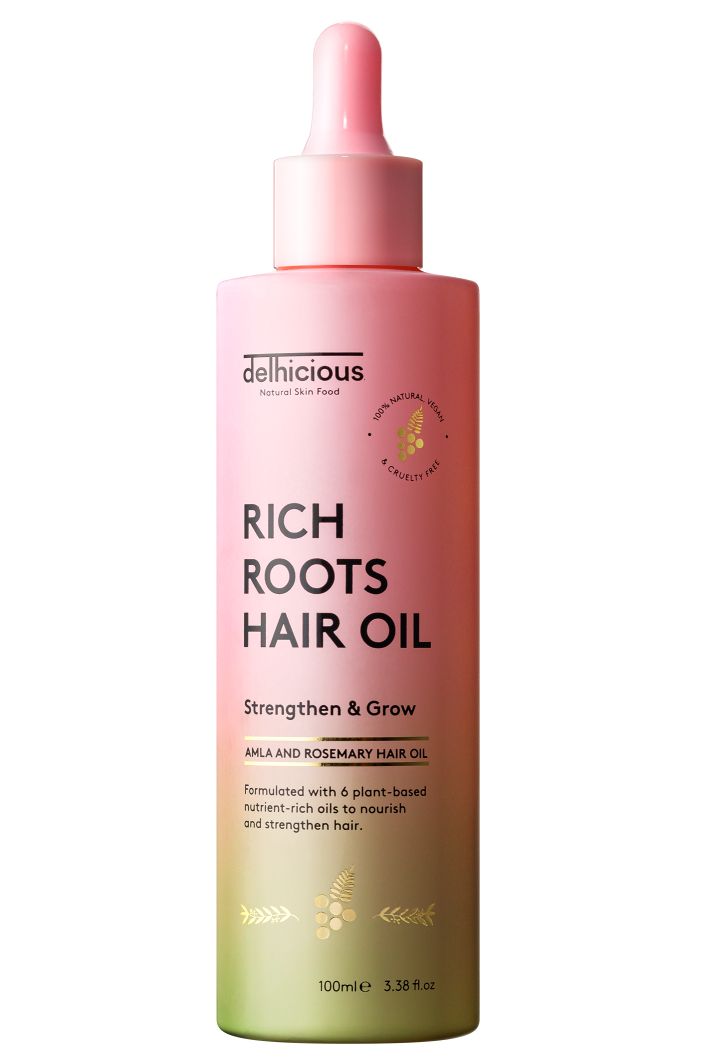 Delhicious Rich Roots Amla & Rosemary Hair Oil olej na vlasy 100 ml Delhicious