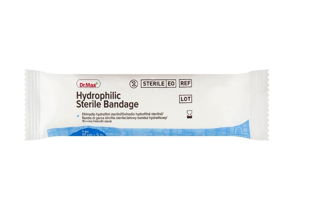 Dr. Max Hydrophilic Sterile Bandage 10 cm x 5 m 1 ks Dr. Max