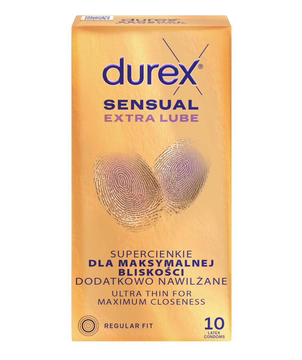 Durex Sensual Extra Lube kondomy 10 ks Durex