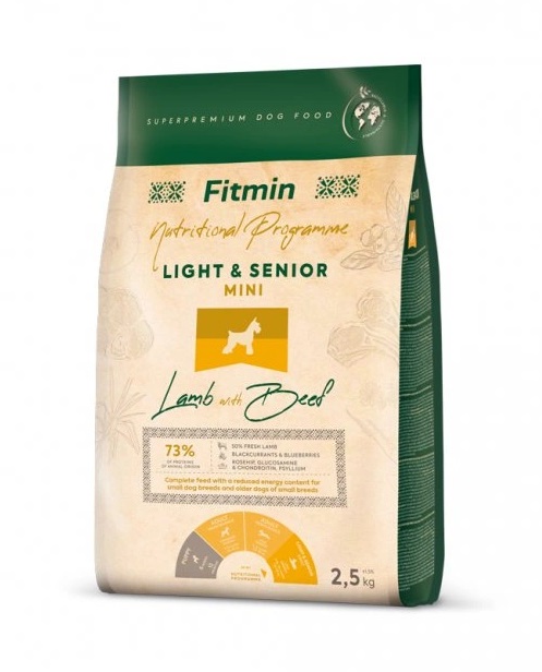 Fitmin Mini Light & Senior Lamb with Beef granule pro psy 2