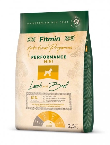 Fitmin Mini Performance Lamb with Beef granule pro psy 2