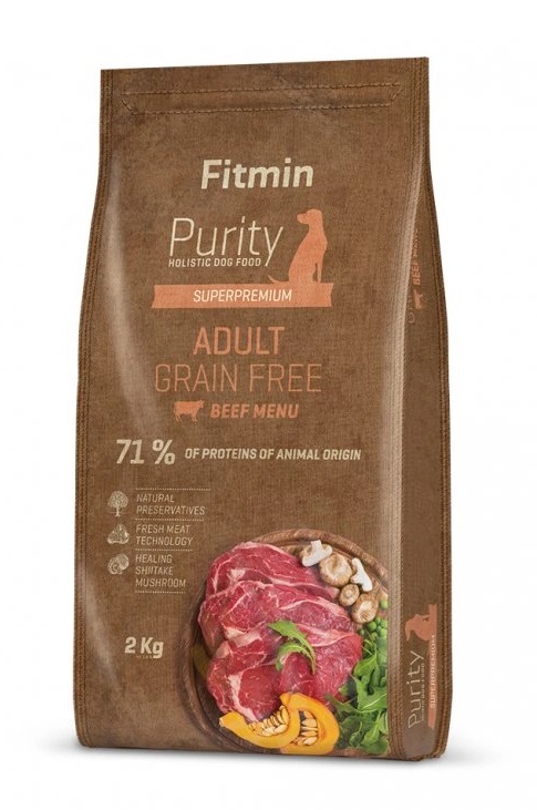 Fitmin Purity Adult Beef Grain Free krmivo pro psy 2 kg Fitmin